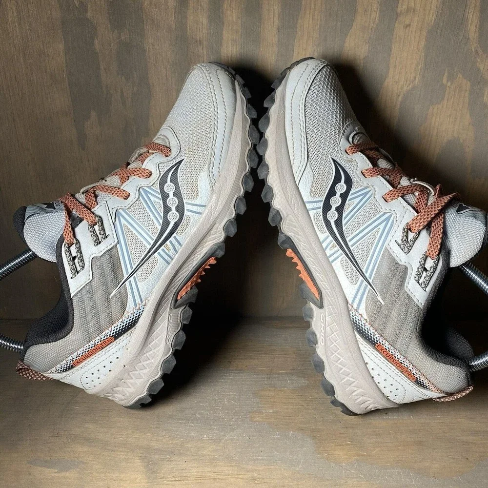Saucony Excursion TR 14 Shoes Sneaker Sky Coral Gray S10584-2 Athletic Women 7.5_6